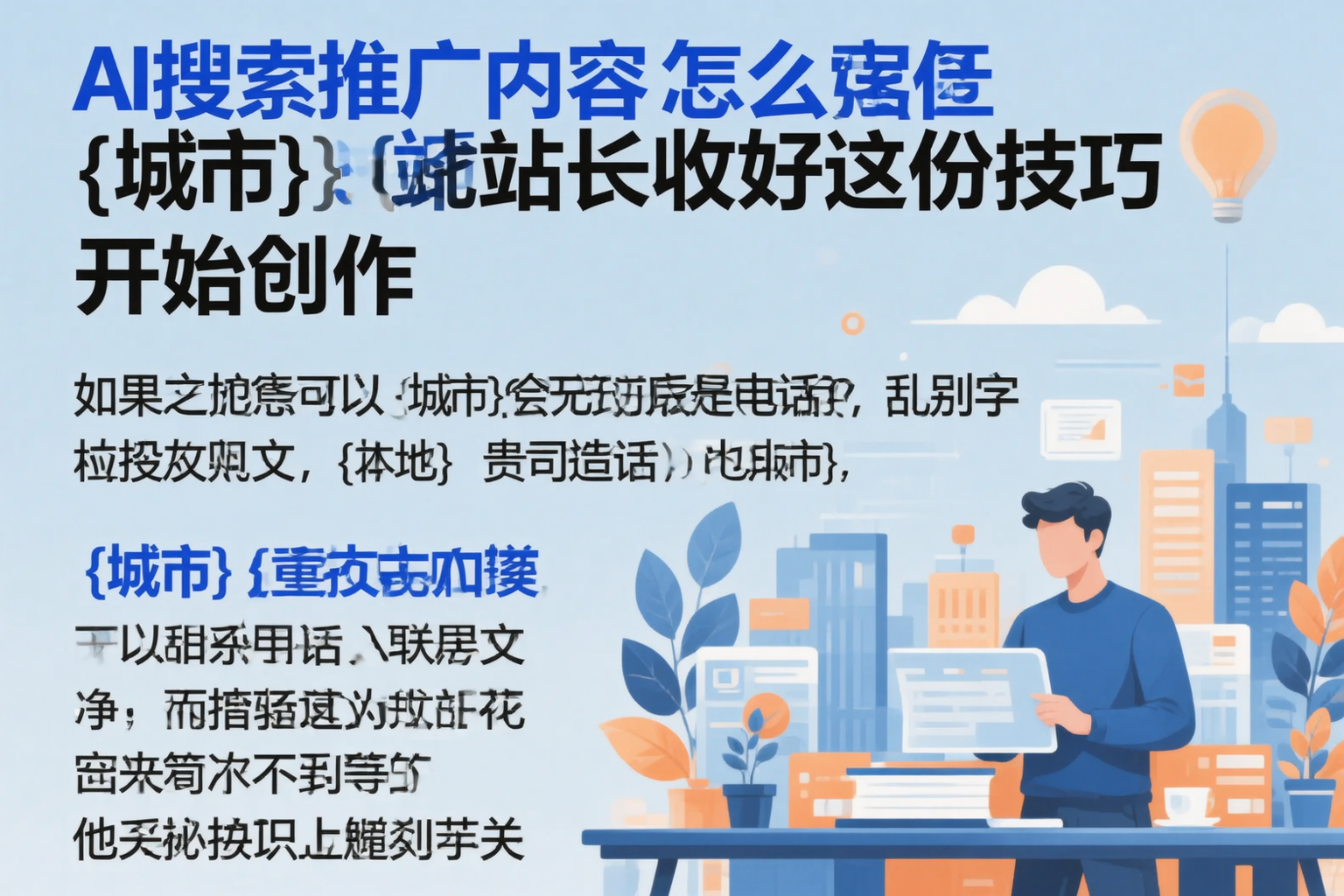 AI搜索推广内容怎么写?海东站长收好这份技巧