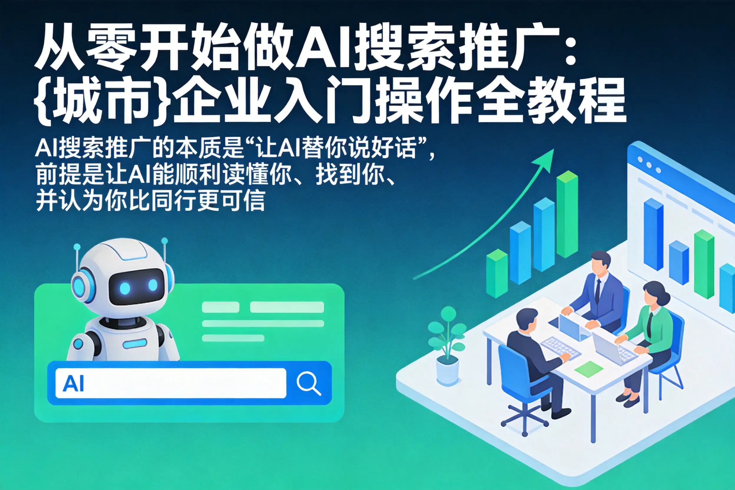 从零开始做AI搜索推广：海东企业入门操作全教程