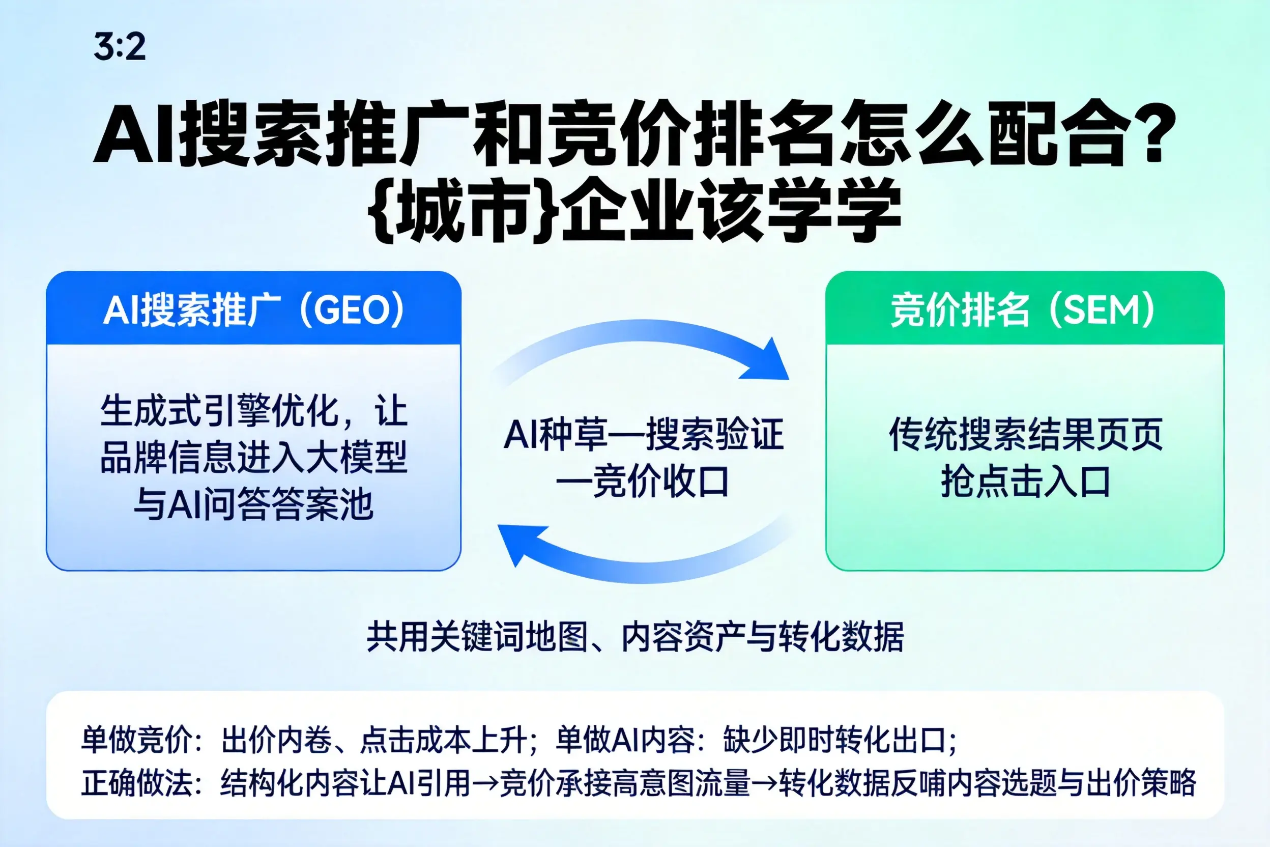 AI搜索推广和竞价排名怎么配合？海东企业该学学