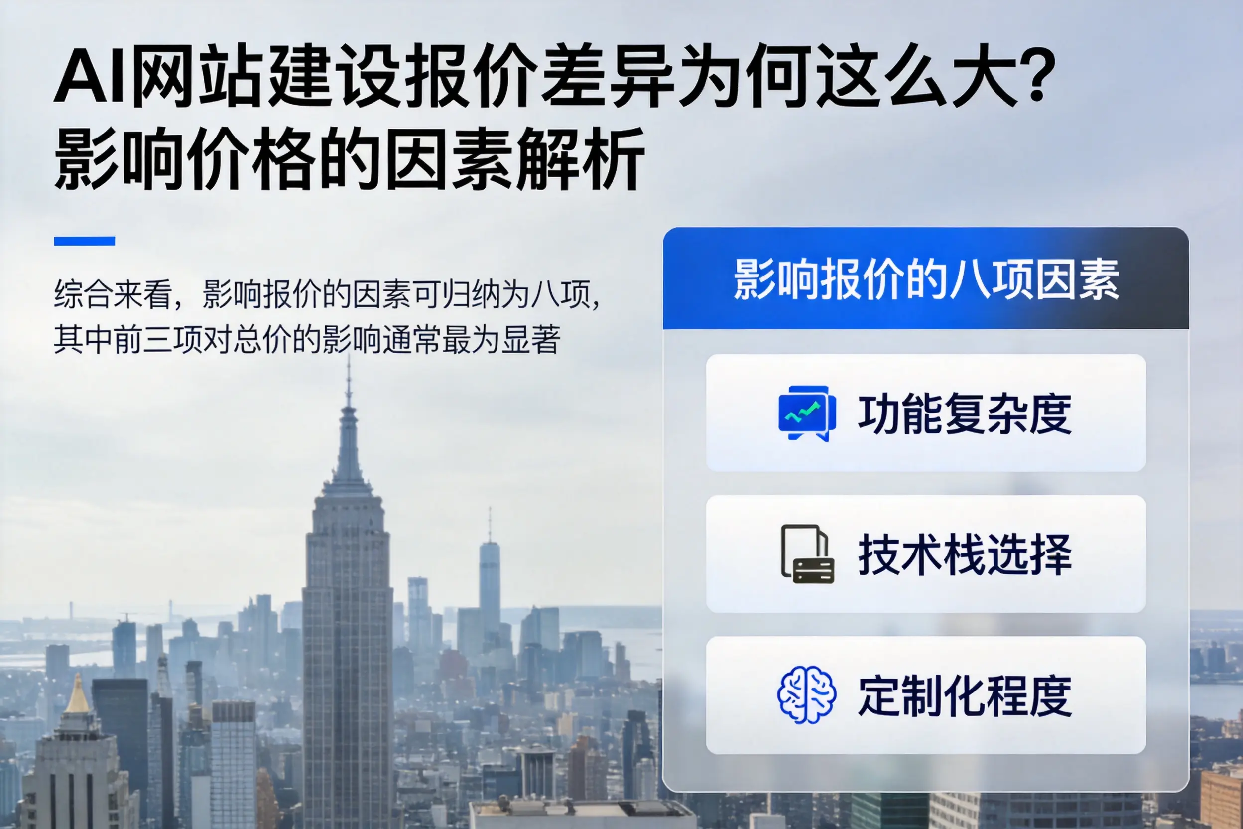 海东AI网站建设报价差异为何这么大？影响价格的因素解析