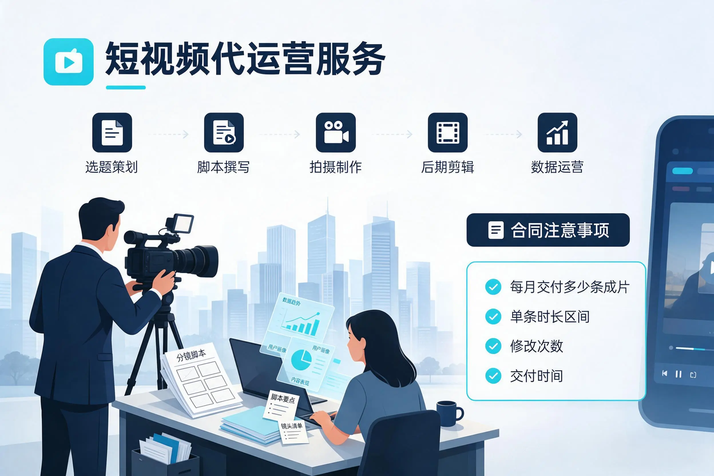 短视频代运营包含哪些服务?海东企业常见问题科普