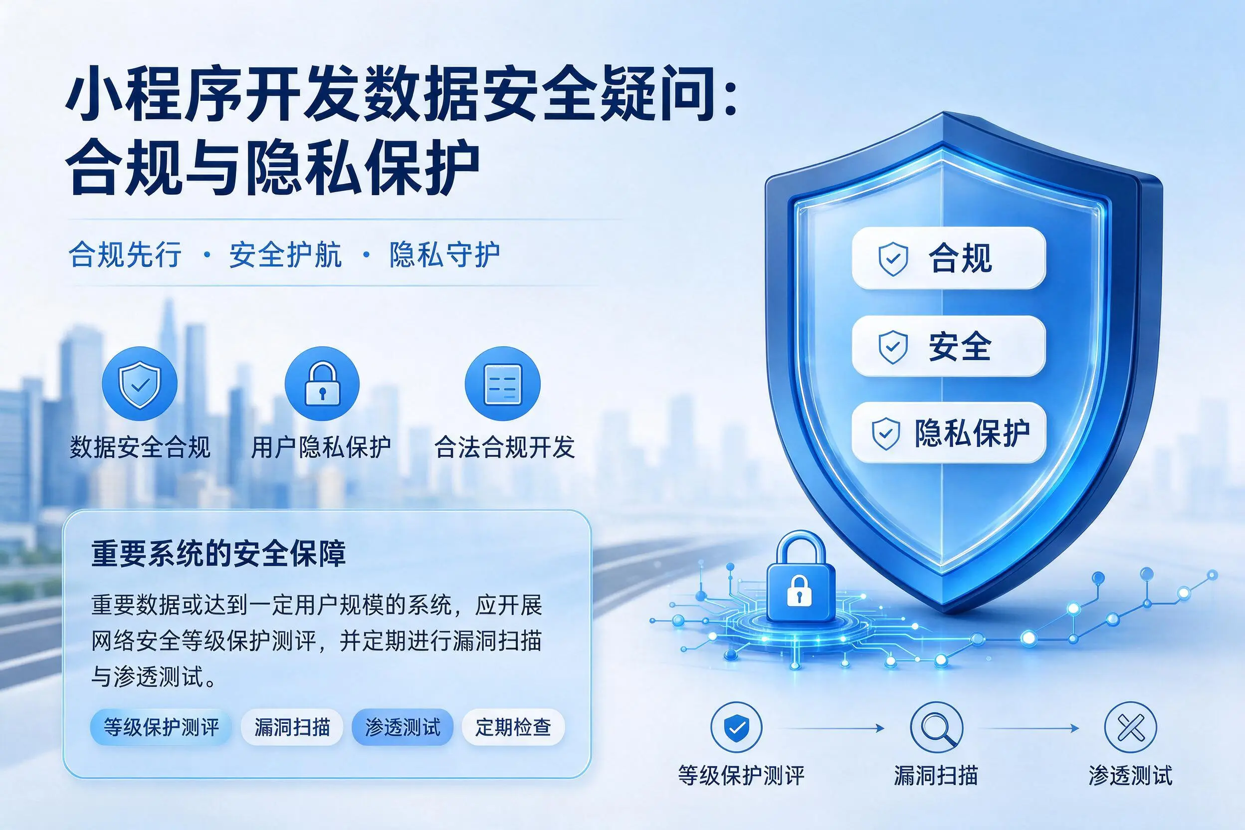 海东小程序开发数据安全疑问：合规与隐私保护