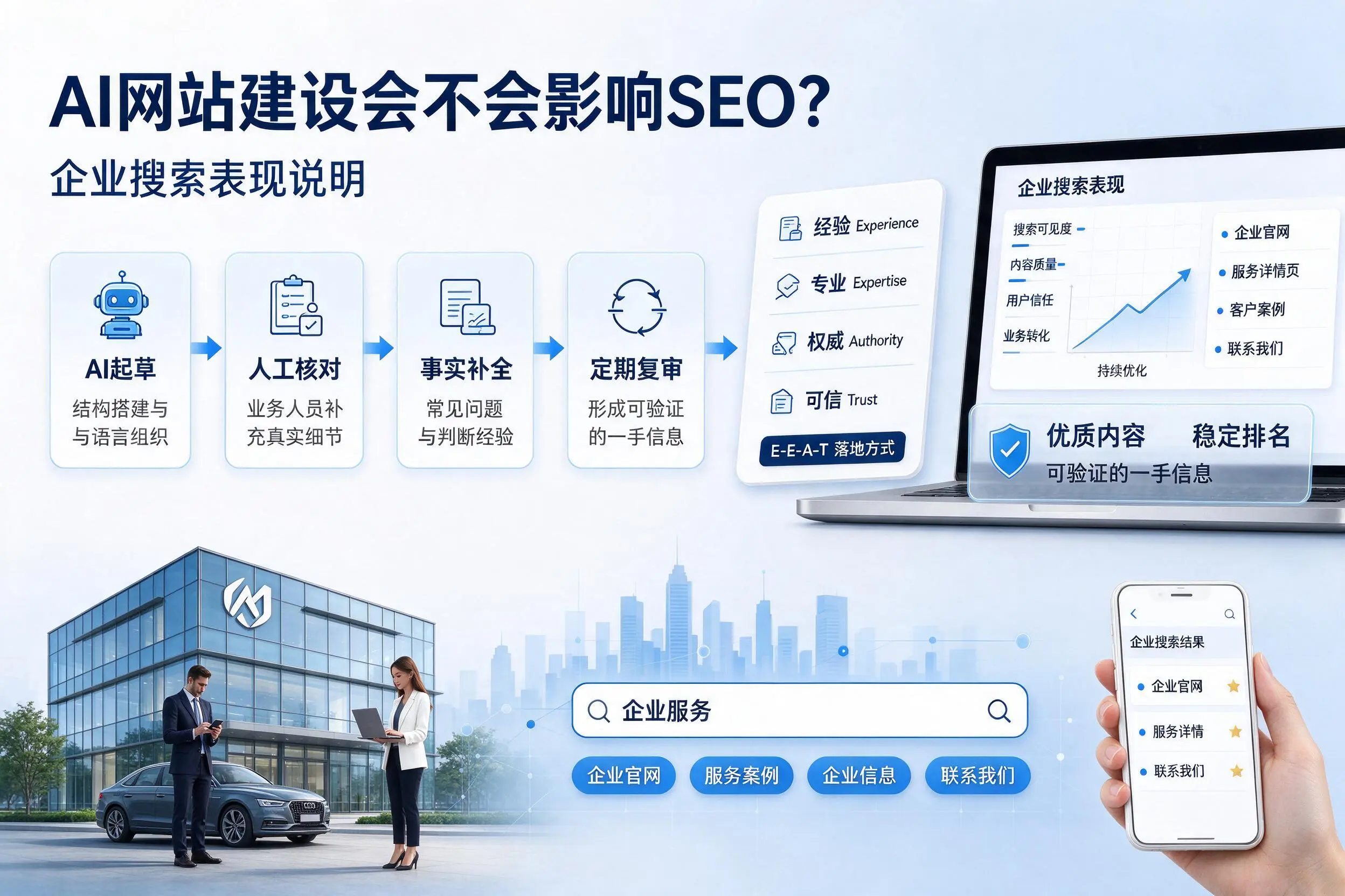AI网站建设会不会影响SEO？海东企业搜索表现说明