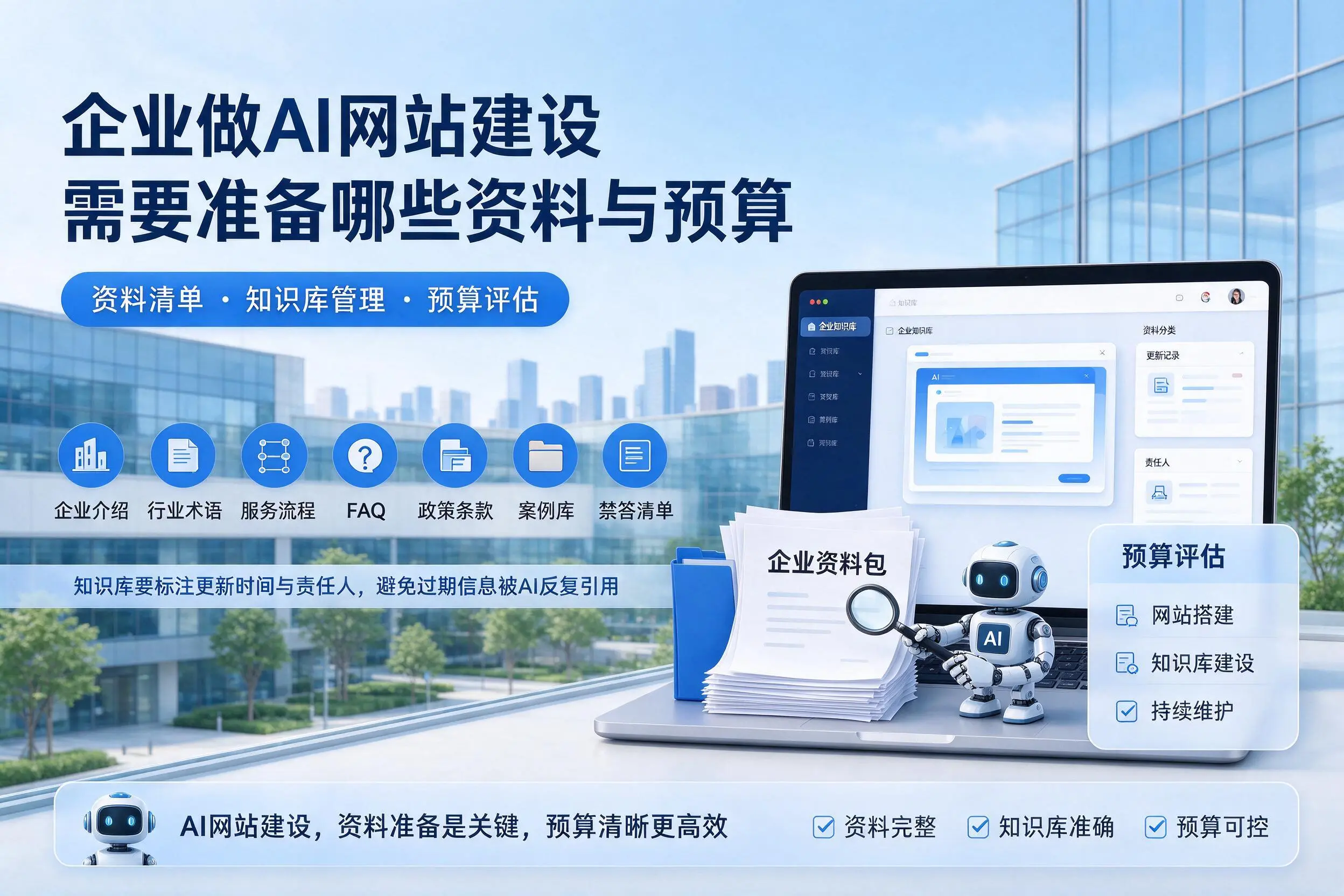 海东企业做AI网站建设需要准备哪些资料与预算