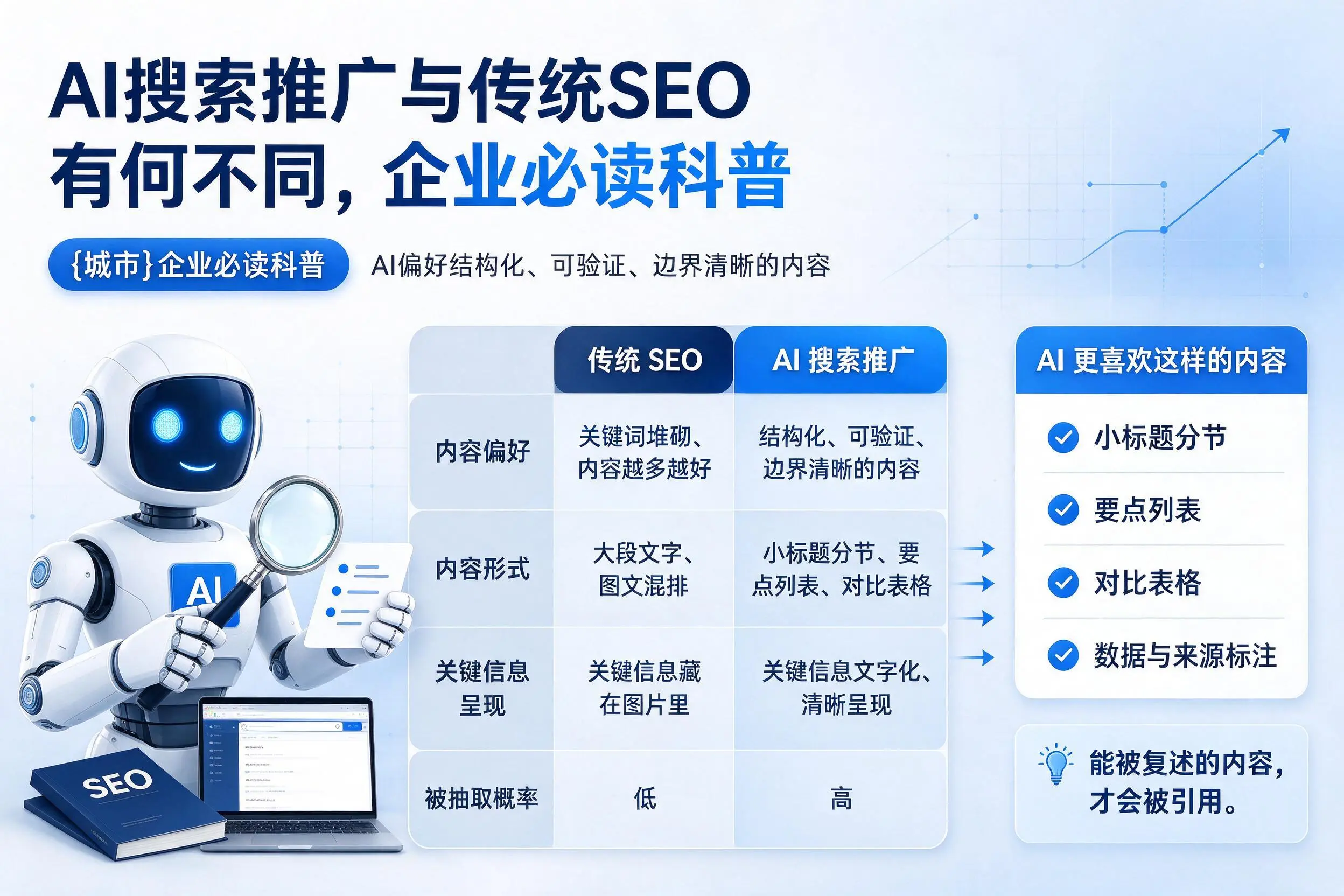 AI搜索推广与传统SEO有何不同,海东企业必读科普